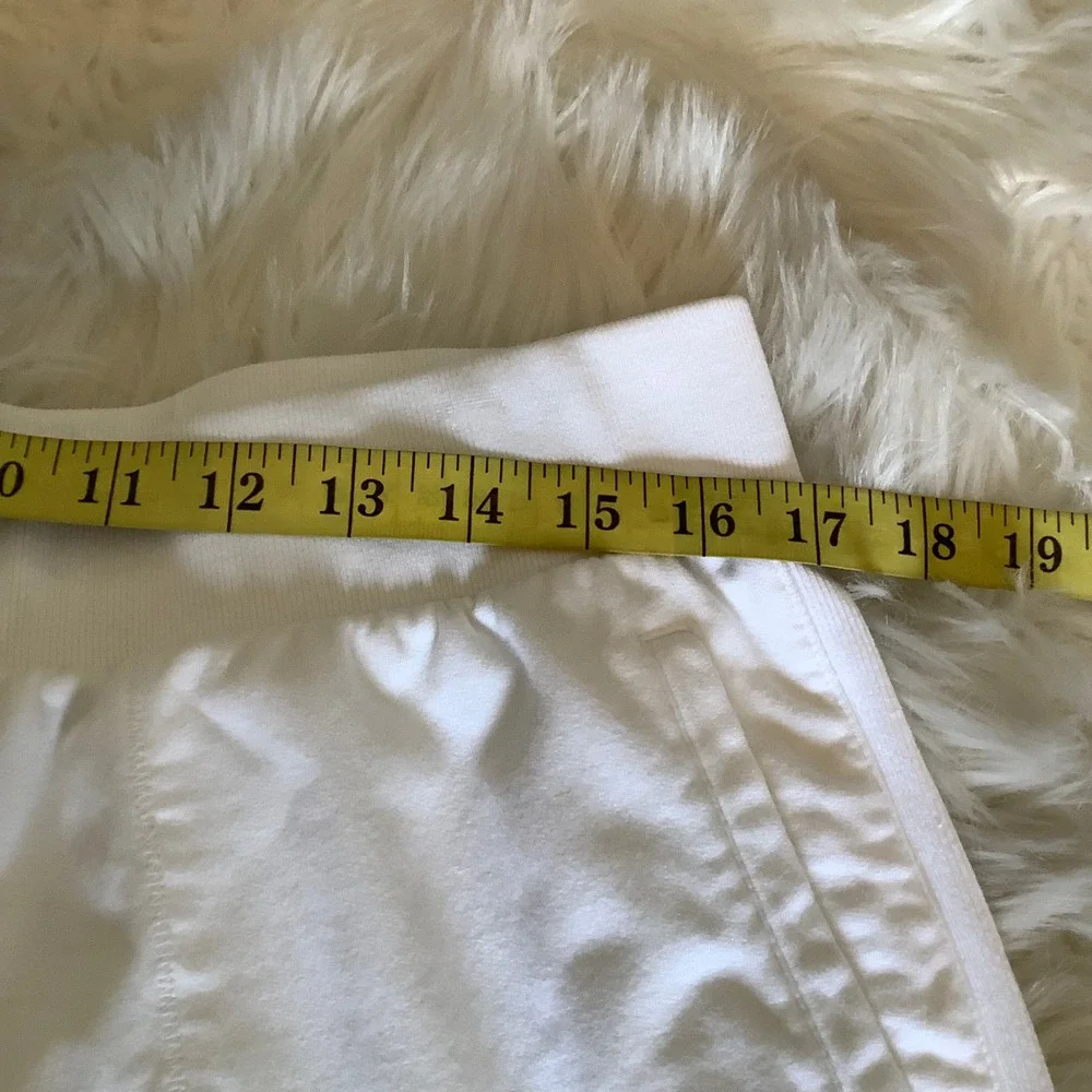 T by Talbots Women White Wide Leg Crop Pants XL Petite Cotton Modal Stretch XLp - Picture 10 of 16